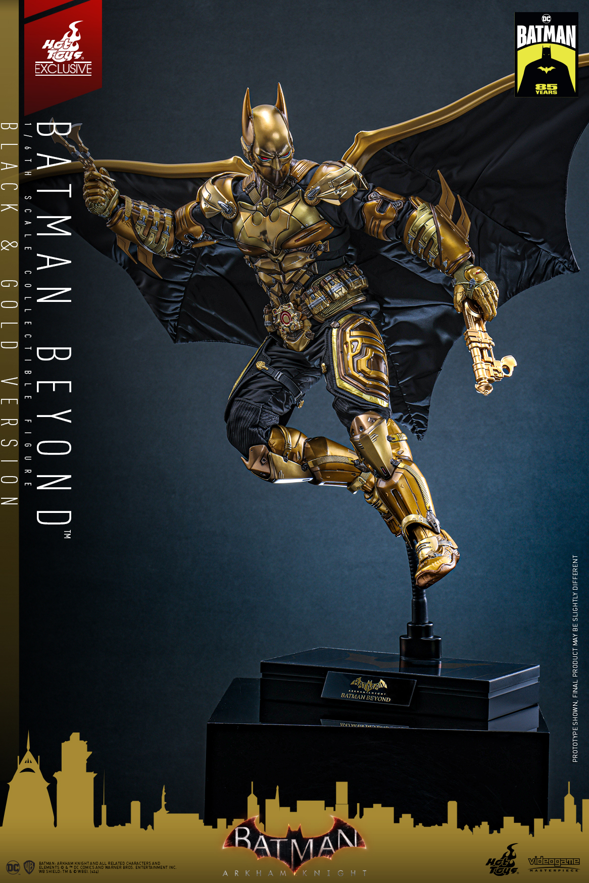 Hot Toys VGM64 Batman: Arkham Knight - Batman Beyond (Black & Gold Version) [Hot Toys Exclusive]