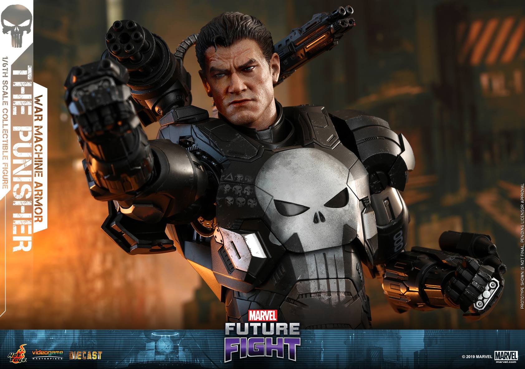 Hot Toys VGM33D28 MARVEL FUTURE FIGHT - THE PUNISHER (WAR MACHINE ARMOR)