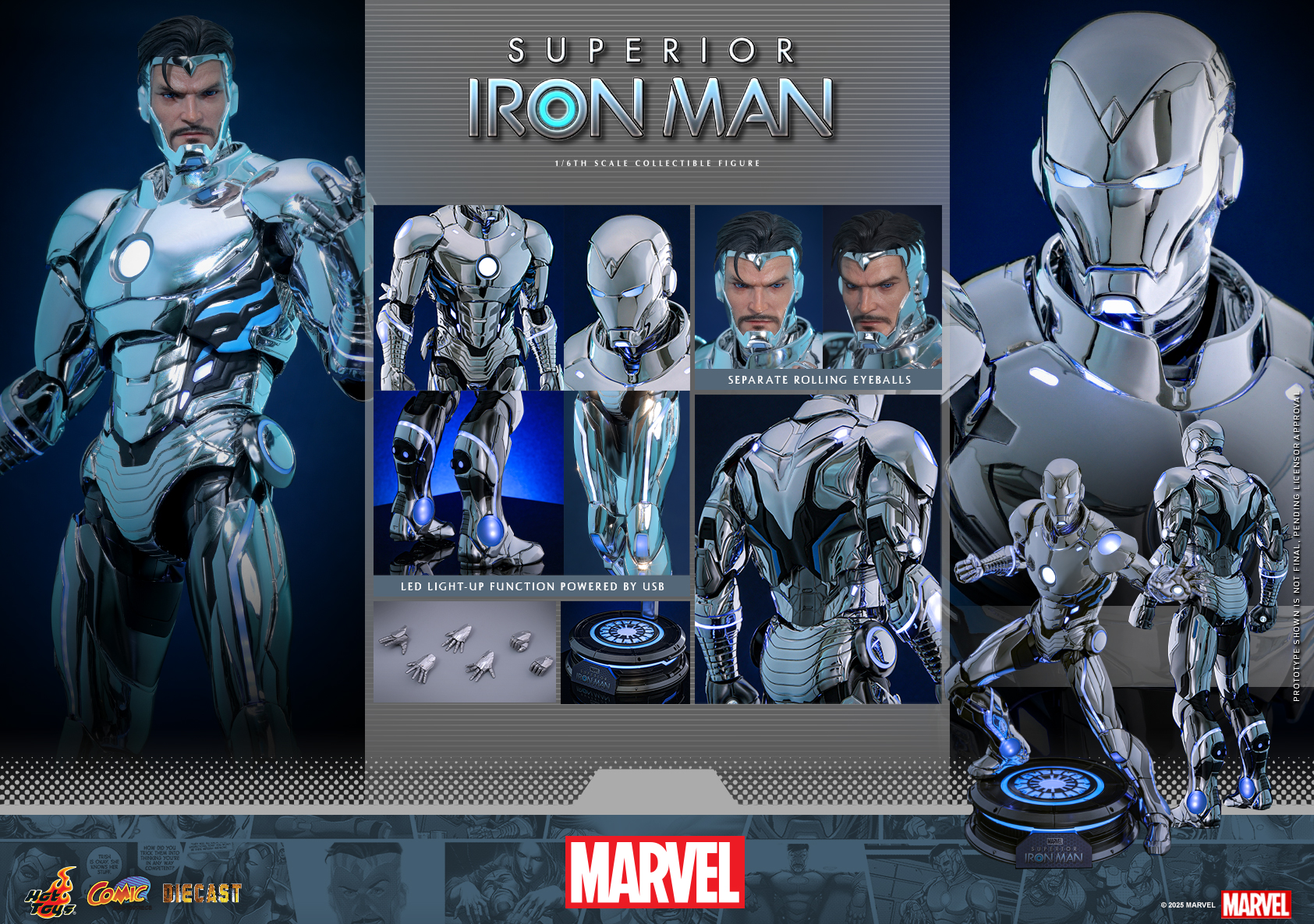 Hot Toys CMS026D73 Marvel Comics - Superior Iron Man