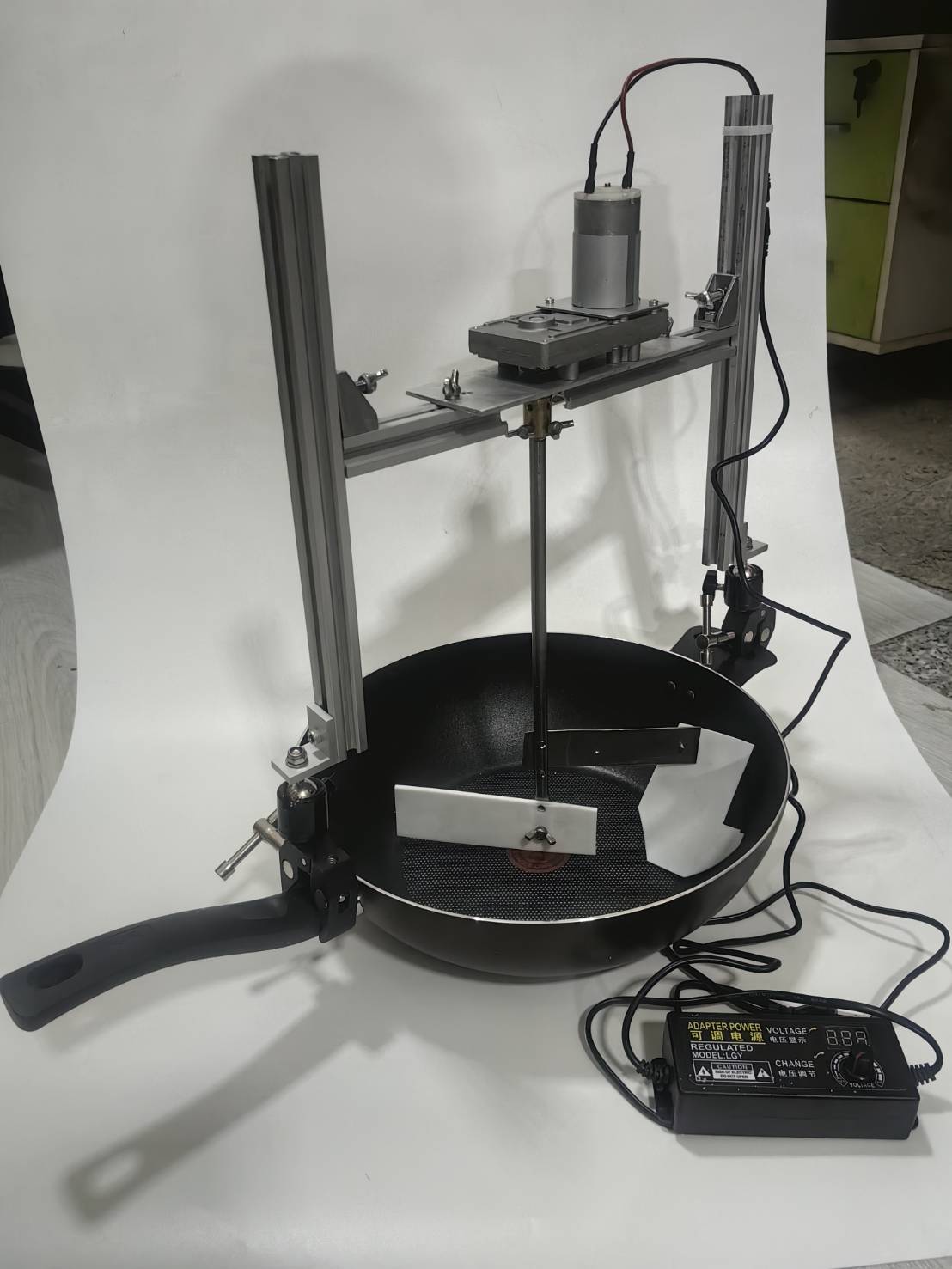 OT165 เครื่องกวนไส้ DIY ปรับรอบได้ พร้อมกระทะเทฟล่อน 32 CM