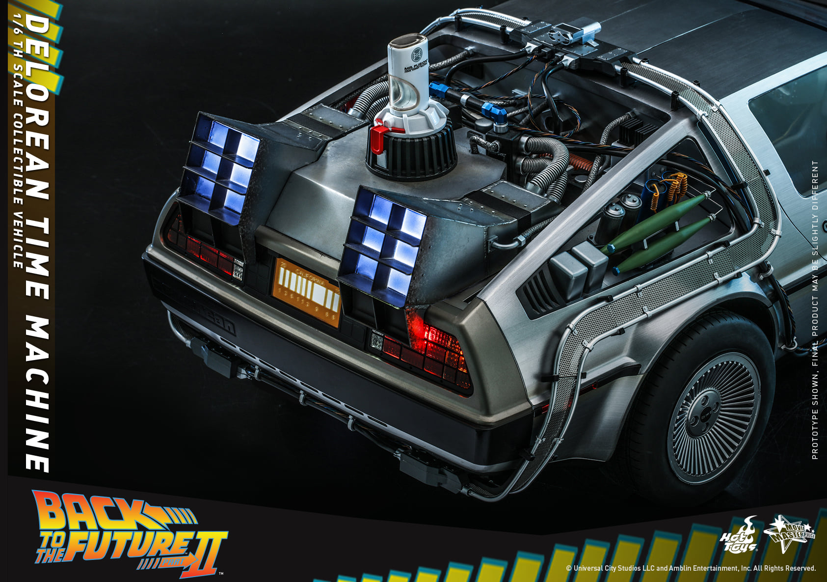 Hot Toys MMS636 1/6 Back to the Future II - DeLorean Time Machine