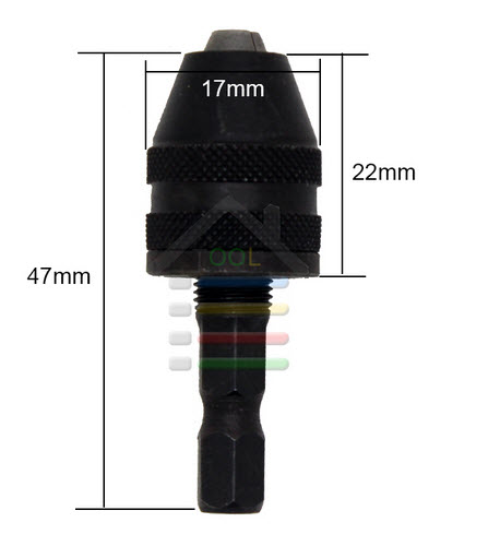 CH02 หัวจับดอกสว่านจิ๋ว แบบ keyless สำหรับจับดอกสว่าน จิ๋ว ดอกไมโคร