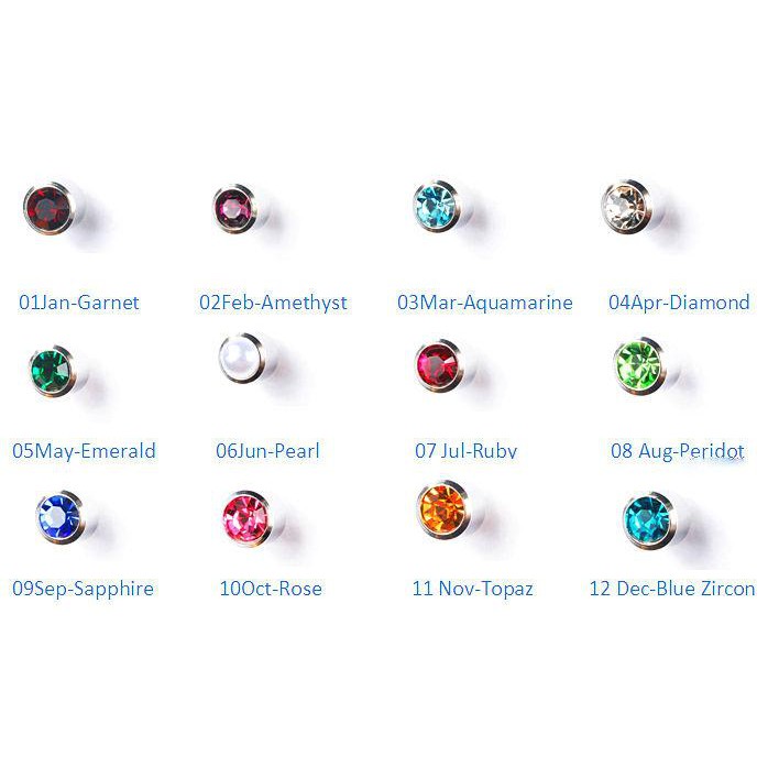 ต่างหูสำหรับผิวแพ้ง่าย พร้อมส่ง!! ประจำราศี มีครบ 12 ราศี (ก้านสีเงิน/ทอง)