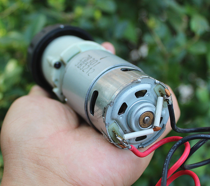 MO14 ชุดมอเตอร์+เกียร์+หัวจับสว่าน มือสอง 95 % แรงบิดสูงๆ