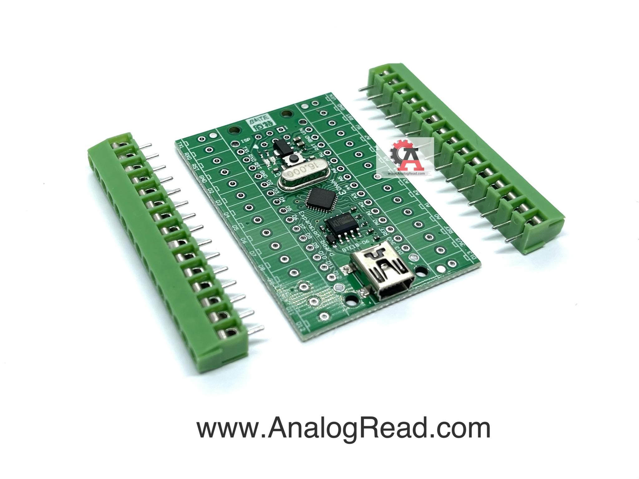 Nano v3.0 ATMEGA168 with expasion board บอร์ด Nano พร้อมสกรูยึด