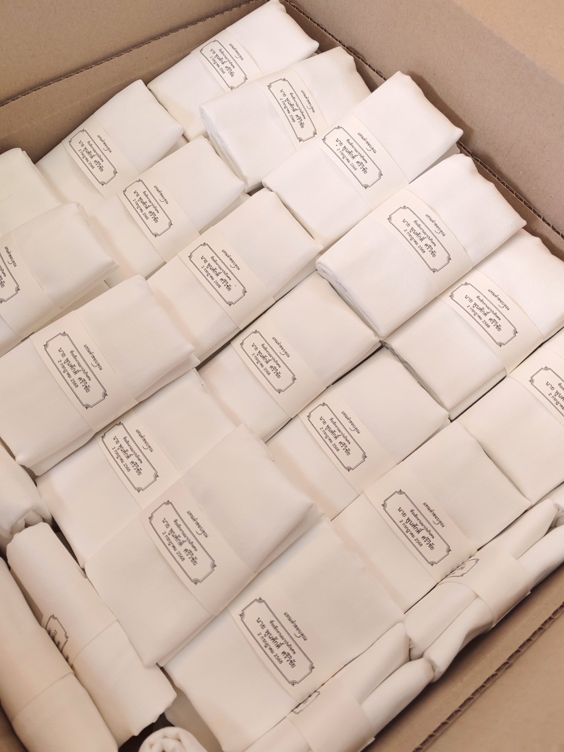 ถุงผ้าอเนกประสงค์ สีขาว (100ชิ้น)