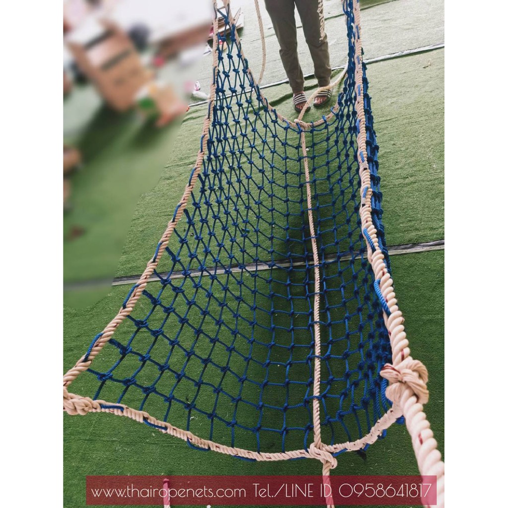 สะพานเชือก สะพานบ้านต้นไม้ สะพานฐานกิจกรรมลูกเสือ สูงด้านละ 1 m. ความยาว 2-5 m.