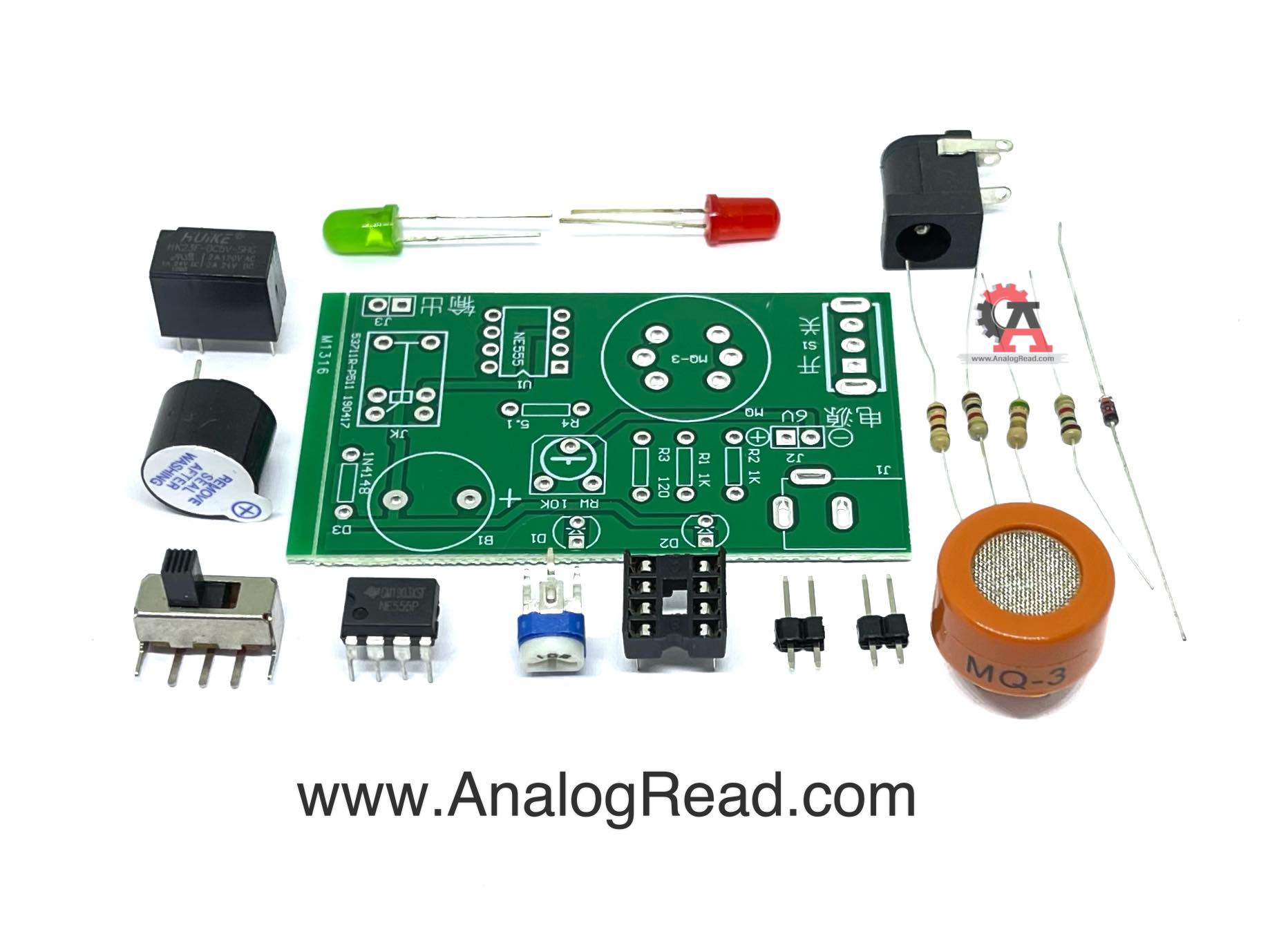 ชุดฝึกบัดกรีตรวจวัดแอลกอฮอล์ Alcohol Tester Kit