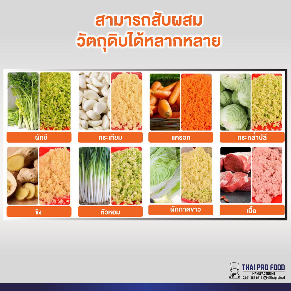 เครื่องสับผสมอเนกประสงค์ สเเตนเลส SUS304 ความจุ 4 ลิตร