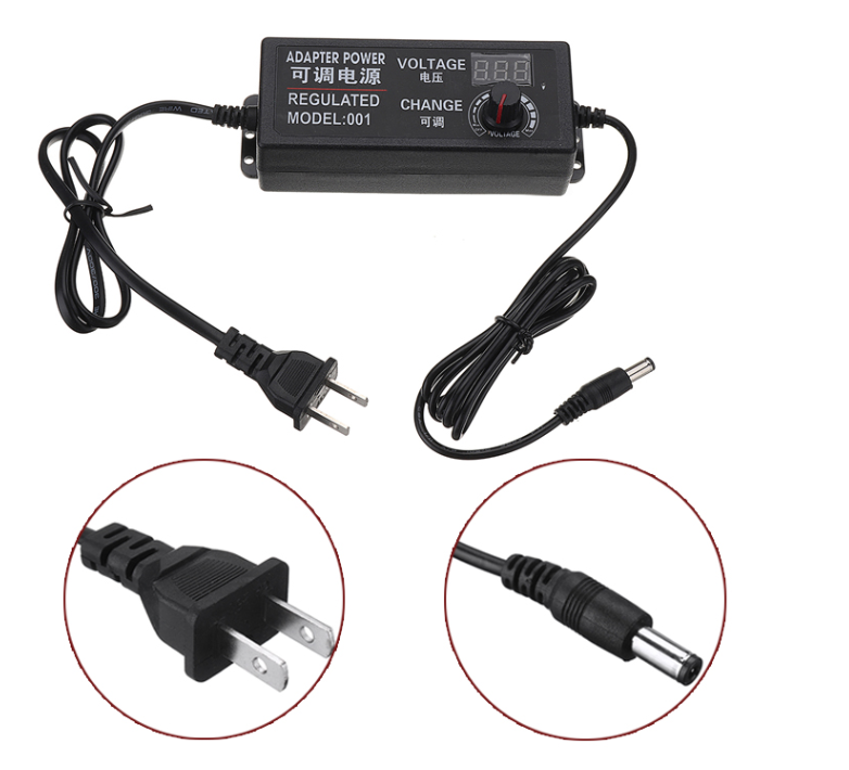 ADE01 อะแดปเตอร์ Adapter ปรับโวล์ทได้ 3-24 V 2 A หัวเสียบ 5.5 X 2.5 mm สำหรับ ชาร์จ โน๊ตบุค หรือแบตสว่านไร้สาย
