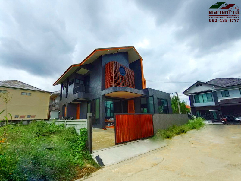 บ้านเดี่ยว บ้านปรารถนาพาวิลเลี่ยน พระราม 5-นครอินทร์ ราชพฤกษ์ หลังมุม 2 ชั้น 56.7 ตร.ว. ใหม่ สไตล์โมเดิร์น ใกล้ตลาดพระราม 5 เด่นหล้า