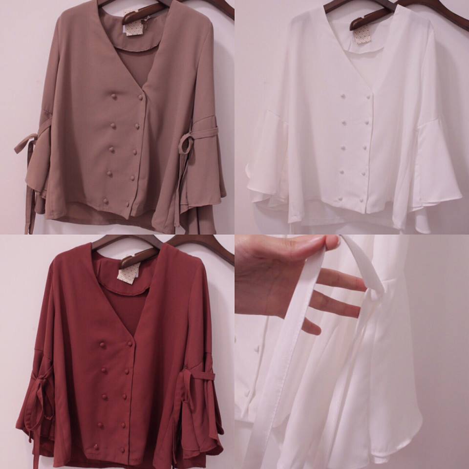 hot item เสื้อ brazer แขนกระดิ่งมีเชือกผูกรอบแขน ตัวนี้ผ้าเนื้อทราย งานอย่างดี glam เลือกมาให้ลูกค้าโดยเฉพาะ รีบสอยกันไปน้า เนื้อผ้าดี ใส่สบายแบบนี้ หายากมากๆ