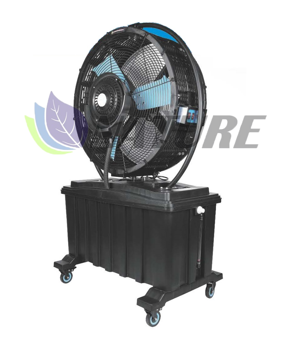 BIG FAN, พัดลมอุตสาหกรรมตั้งพื้นขนาดใหญ่มีล้อ, QD-720/820/920M มีไอน้ำ