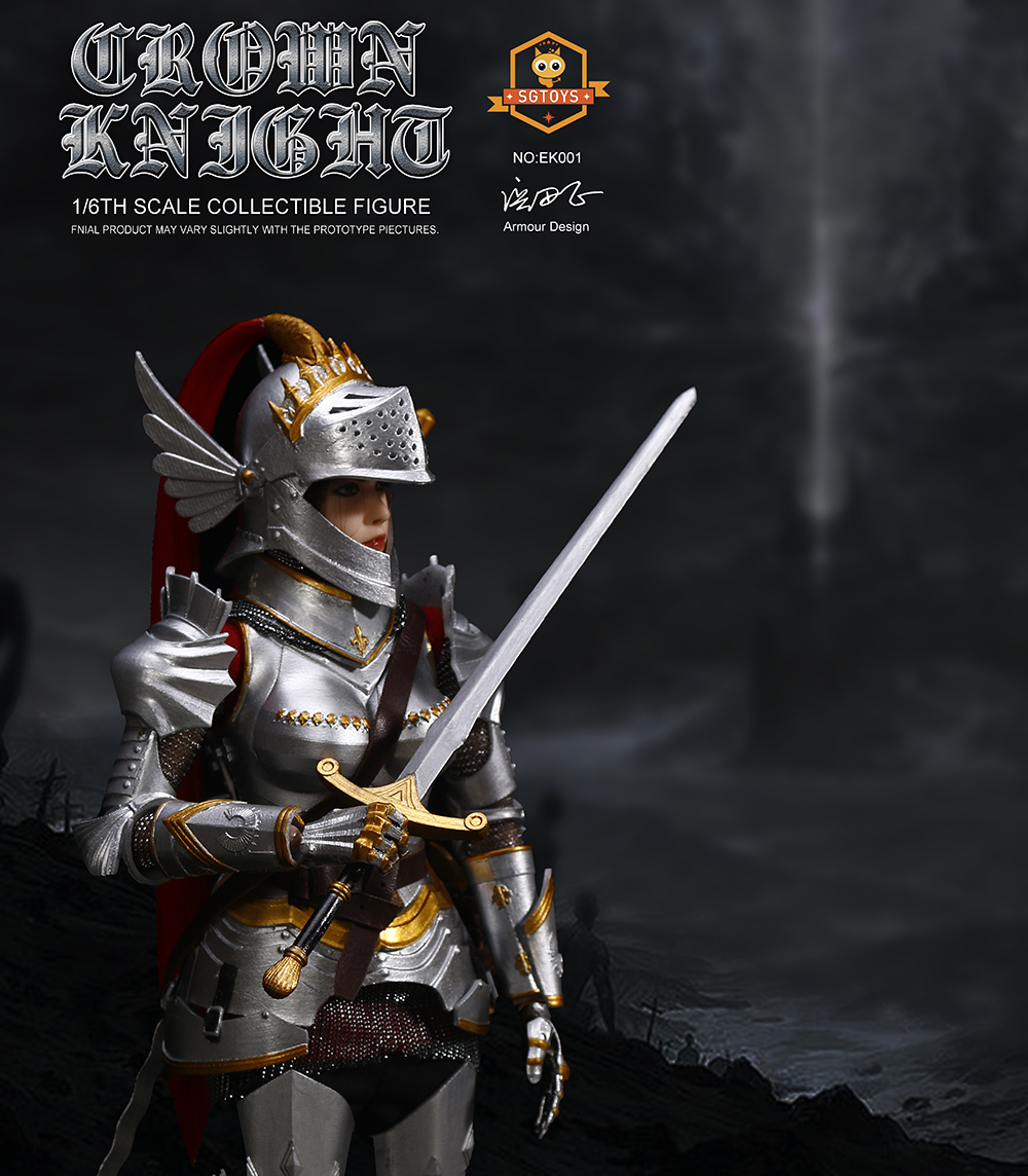 SGTOYS EK001 1/6 CROWN KNIGHT (ใหม่เปิดเช็ค หนังลอกอุปกรณ์ขาด 1 ชิ้น)