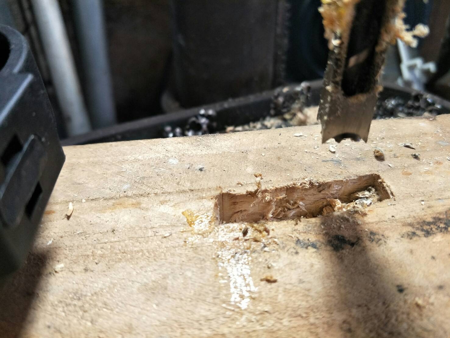 DS04 ชุดดอกเจาะรูไม้สี่เหลี่ยม 1/4 -1/2 สำหรับเจาะรูต่อโต๊ะ เก้าอี้ DIY