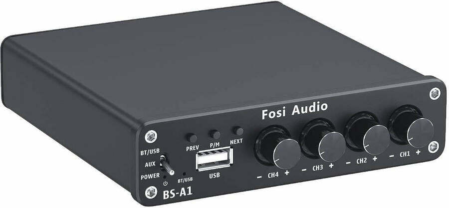 Fosi Audio BS-A1 Amplifier ClassD 4.0 Channel ชิป TPA3116 ขับลำโพง 2 พาสซีฟ 2 แอคทีฟ ในโหมด RCA ได้พร้อมกัน ประกันศูนย์ไทย