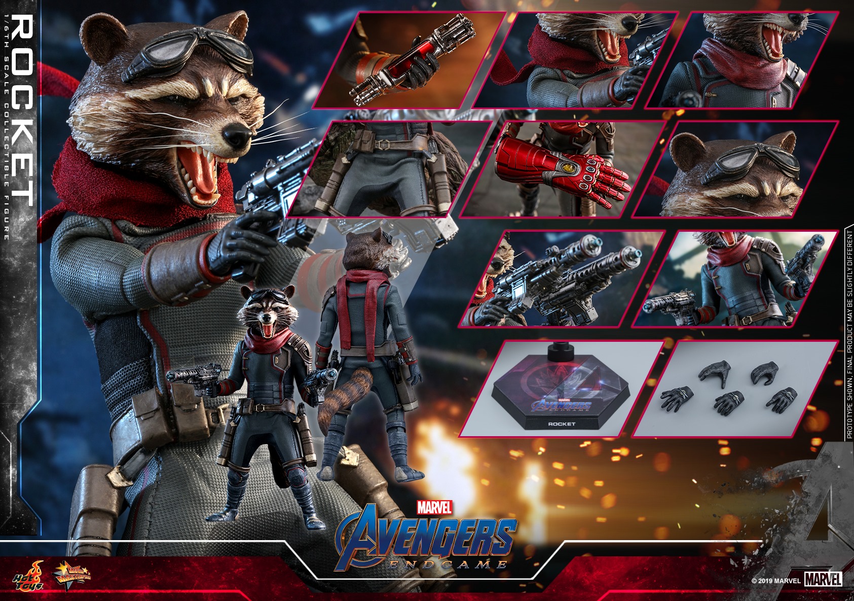 Hot Toys MMS548 Avengers: Endgame - Rocket