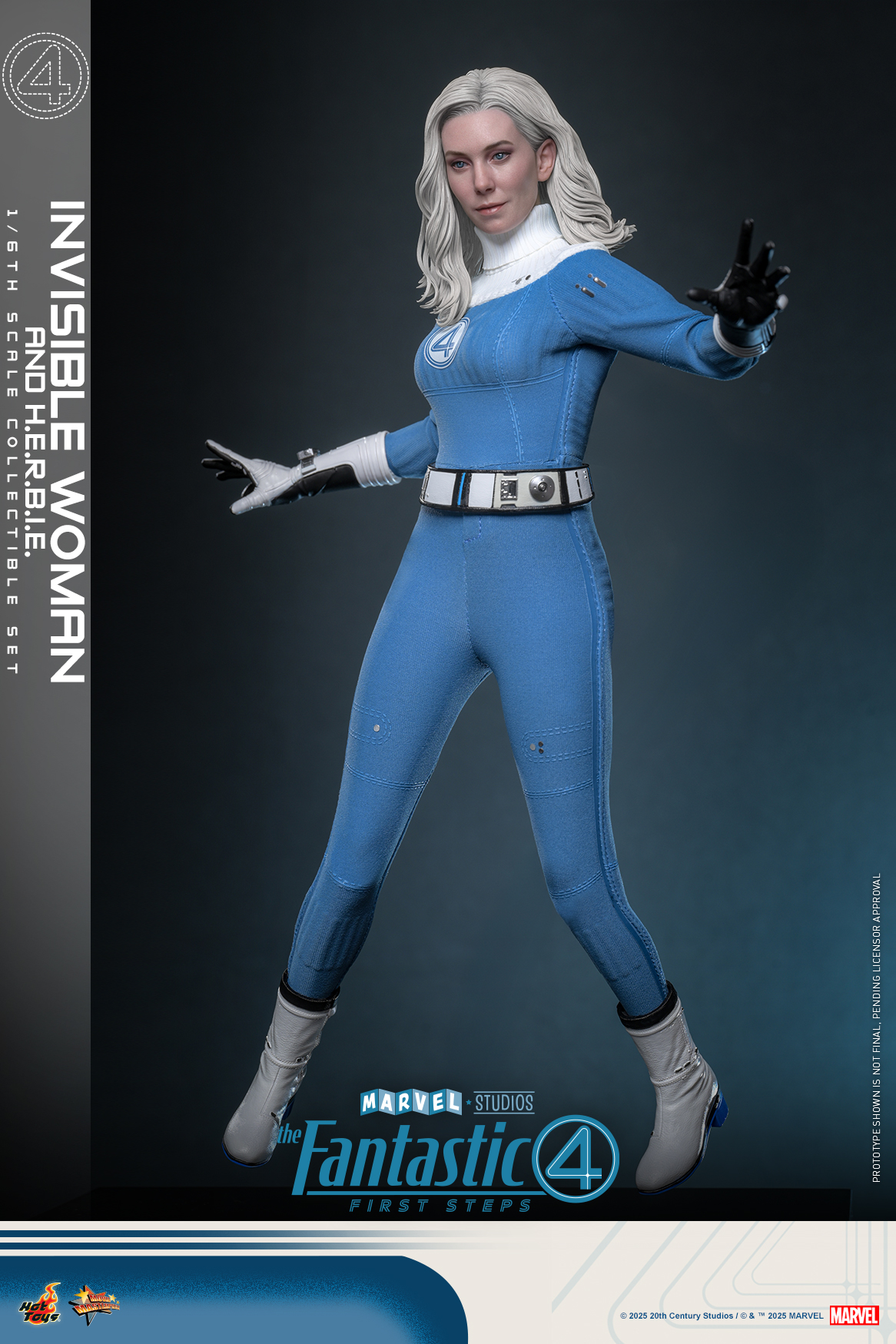 Hot Toys MMS824 The Fantastic Four: First Steps - Invisible Woman and H.E.R.B.I.E.