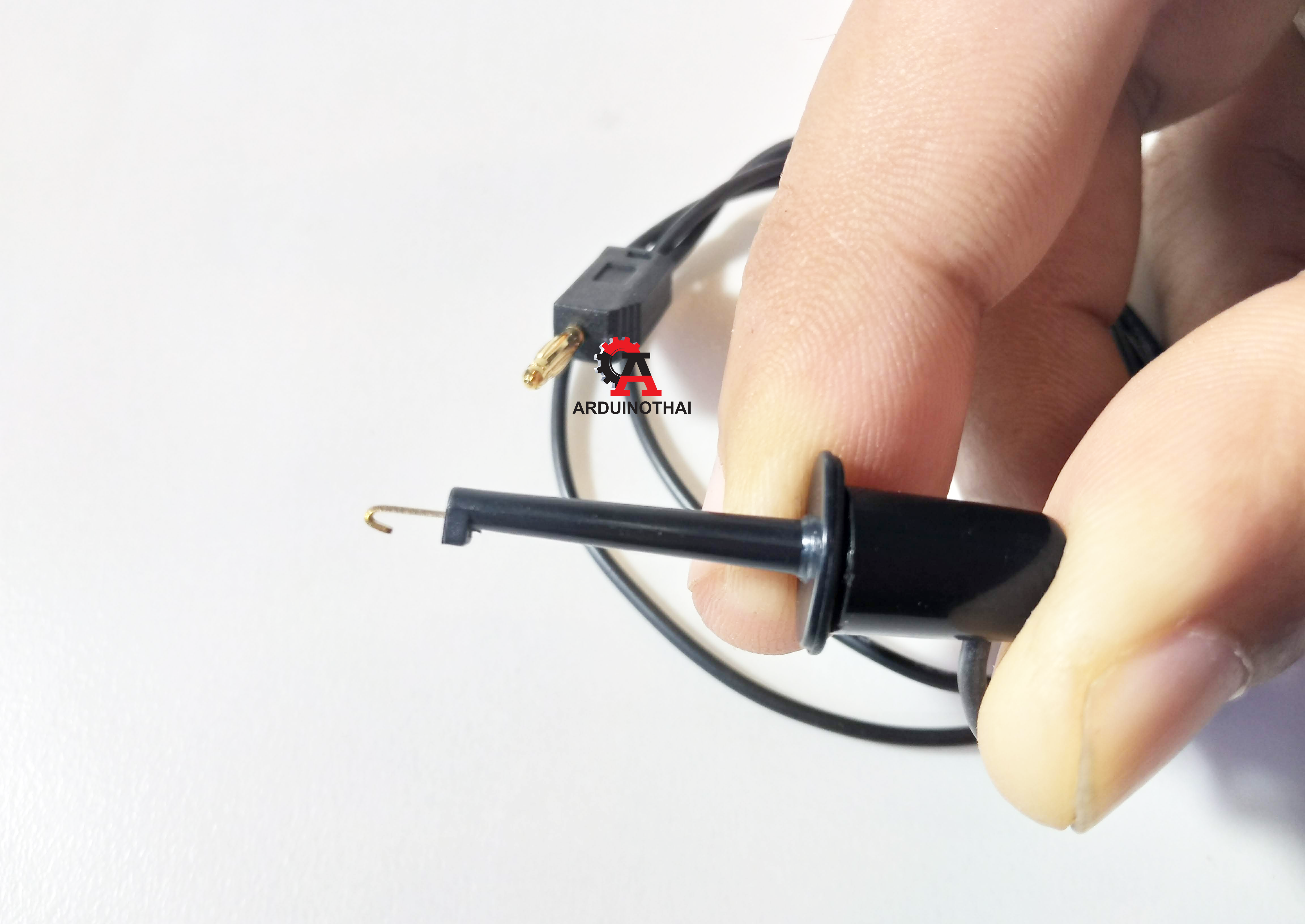 Banana to Clip Jack ขนาด 2mm ยาว 50cm สำหรับบอร์ด KidBright