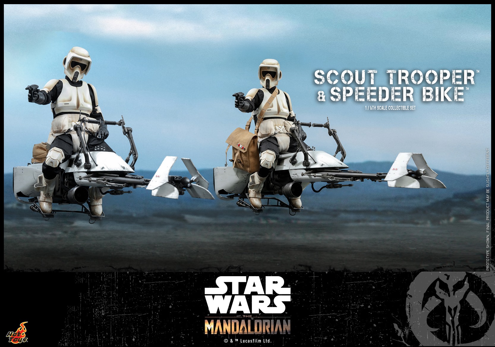 Hot Toys TMS017 The Mandalorian 1/6 Scout Trooper and Speeder Bike