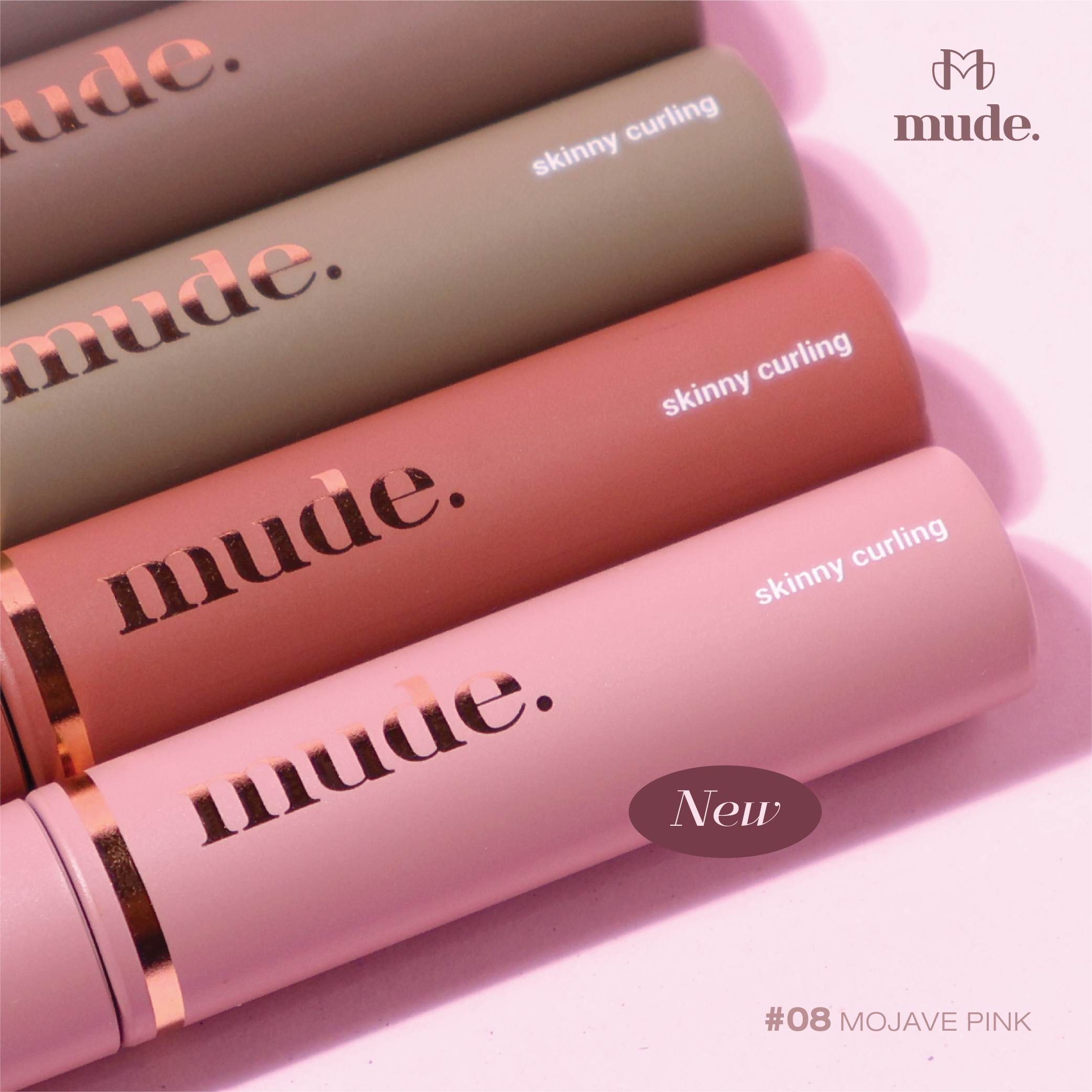 MUDE INSPIRE SKINNY CURLING MASCARA 3 G. (มาสคาร่า หัวแปรงเล็ก)