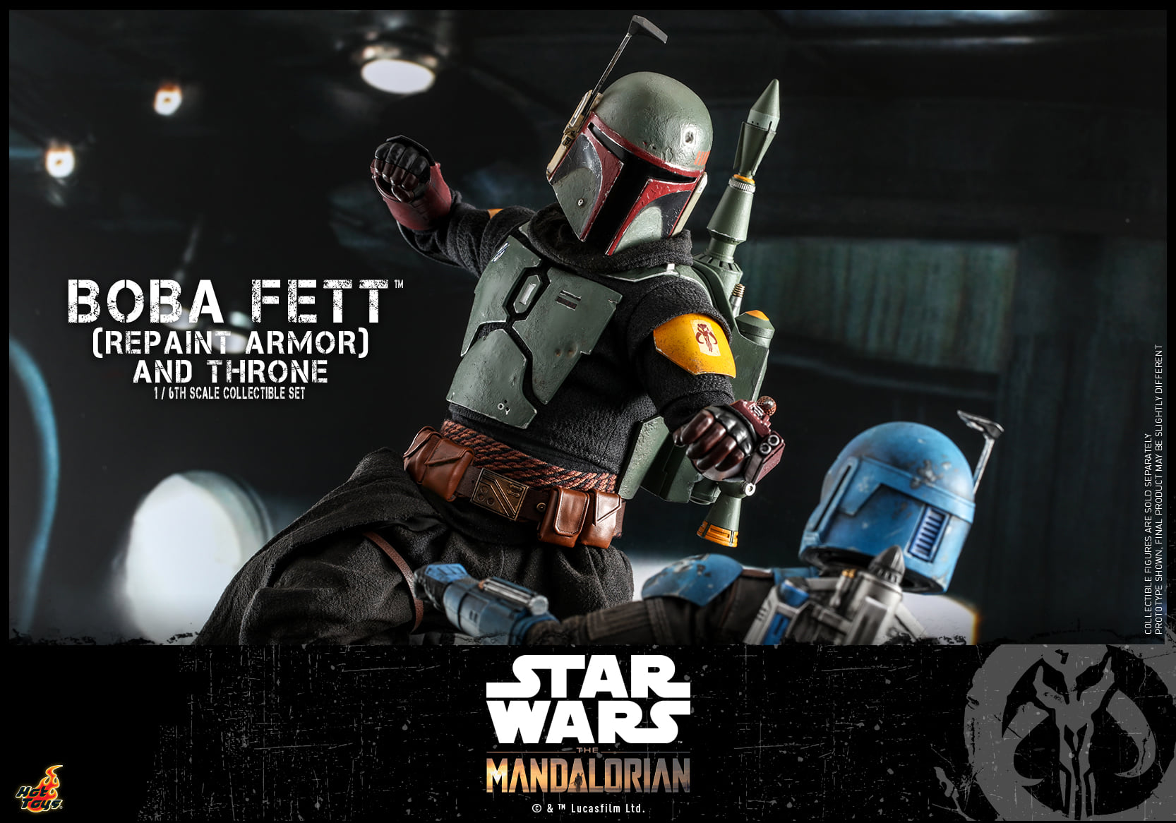 Hot Toys TMS056B 1/6 Star Wars: The Mandalorian™ - Boba Fett (Repaint Armor) and Throne (Special Edition)
