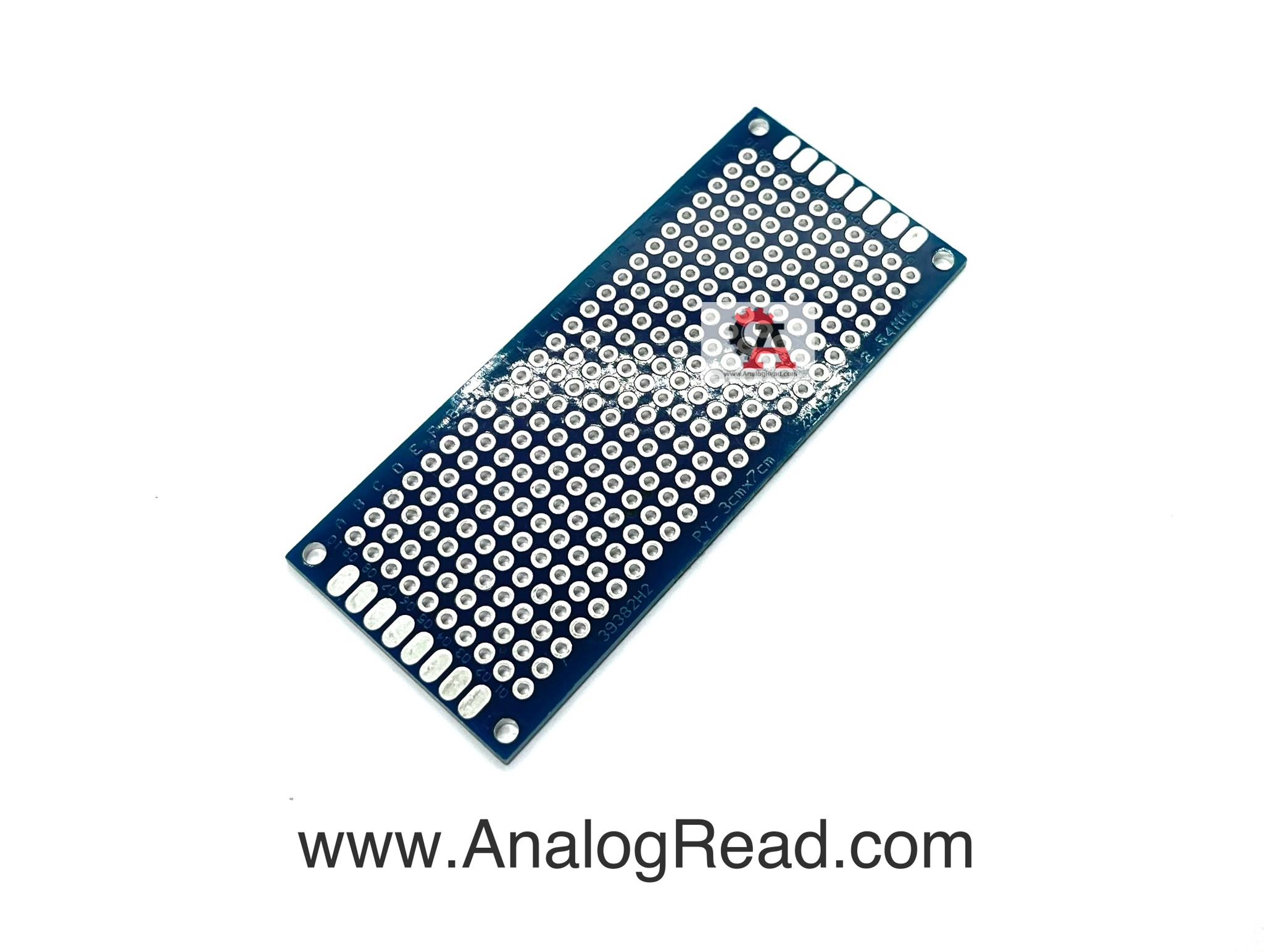 PCB Universal board 3X7cm สีน้ำเงิน (2ด้าน)