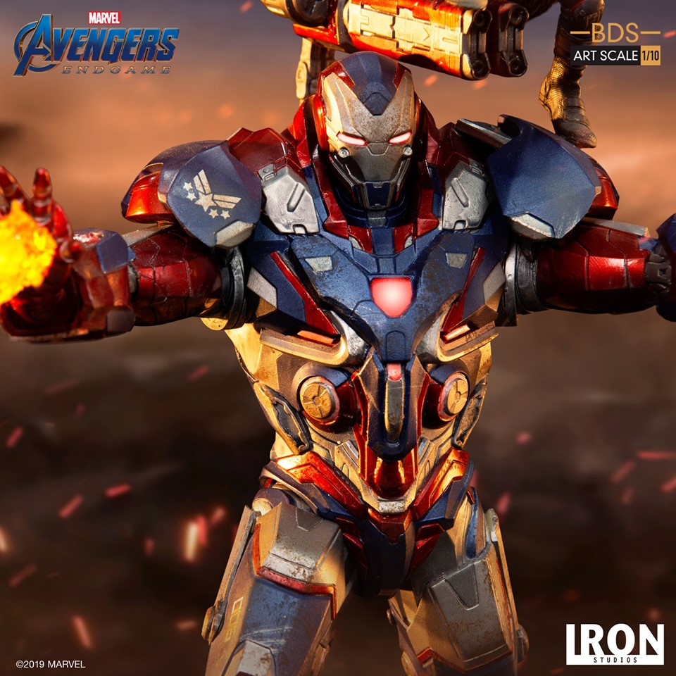 Iron Studios BDS Art Scale 1/10 Avengers: Endgame - Iron Patriot & Rocket