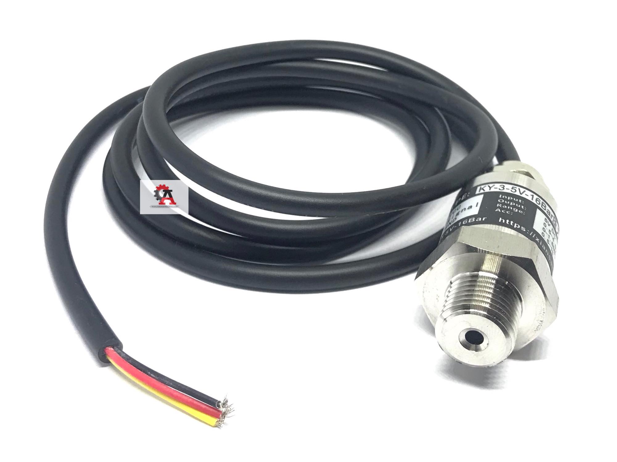 Pump water pressure sensor three-wire waterproof lead range 0-1.6Mpa 5V