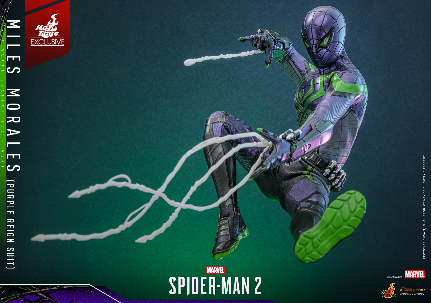 Hot Toys VGM68 Marvel's Spider-Man 2 - Miles Morales (Purple Reign Suit) [Hot Toys Exclusive]