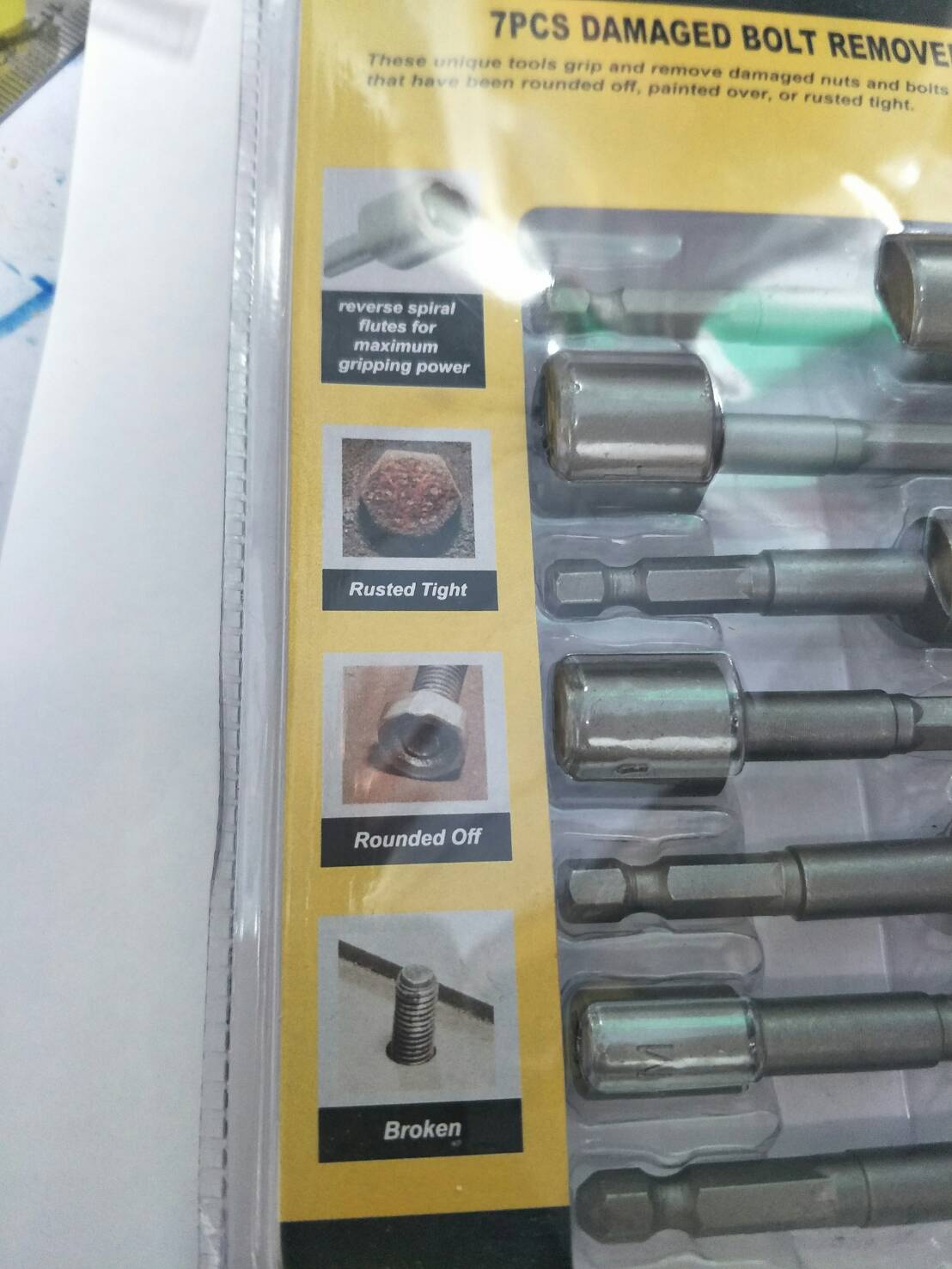 SX09 ชุดถอนเกลียวน็อตหัวเสีย M5-M13 สำหรับงานน็อตสกรูขนาดเล็ก รุ่นใช้ง่ายไม่ต้องเจาะรู