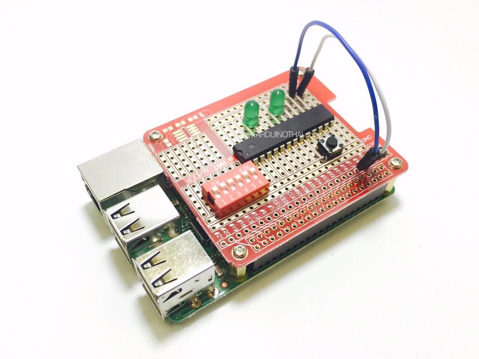Raspberry Pi GPIO expansion board บอร์ดทดลองสำหรับราสเบอรี่พาย สต็อกไทยส่งไว