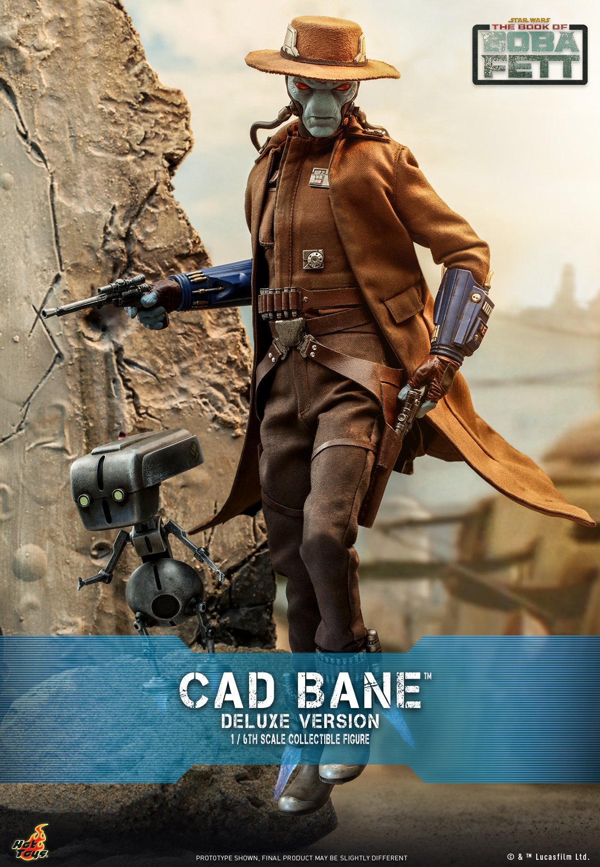 Hot Toys TMS080 1/6 Star Wars: The Book of Boba Fett™ - Cad Bane™ (Deluxe Version)