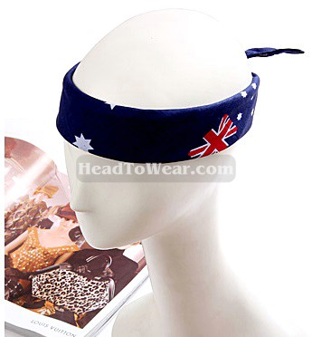 ผ้าคาดผม ที่คาดผม ลายธงออสเตรเลีย รหัส CB006