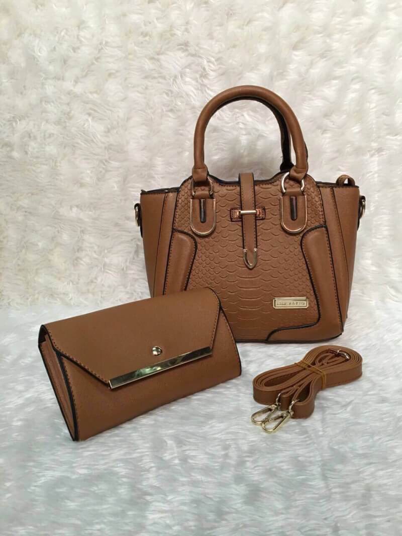 สินค้ามีพร้อมส่ง กระเป๋าแฟชั่น *Set2ใบ งานเกรดพรีเมี่ยม (Premuim)