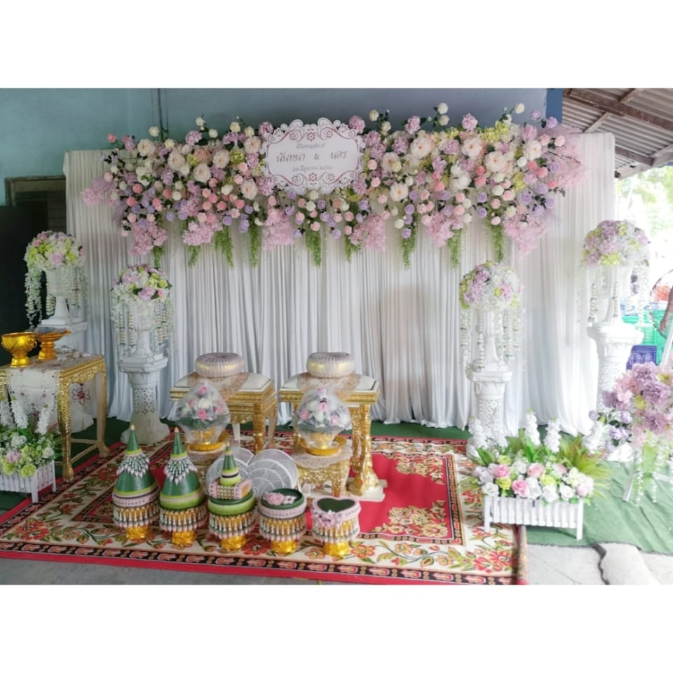 ซุ้มดอกไม้งานบวช