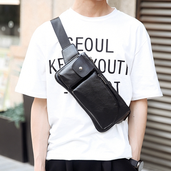 พร้อมส่ง กระเป๋าคาดไหล่ คาดอก สะพายผู้ชายแฟขั่นเกาหลี