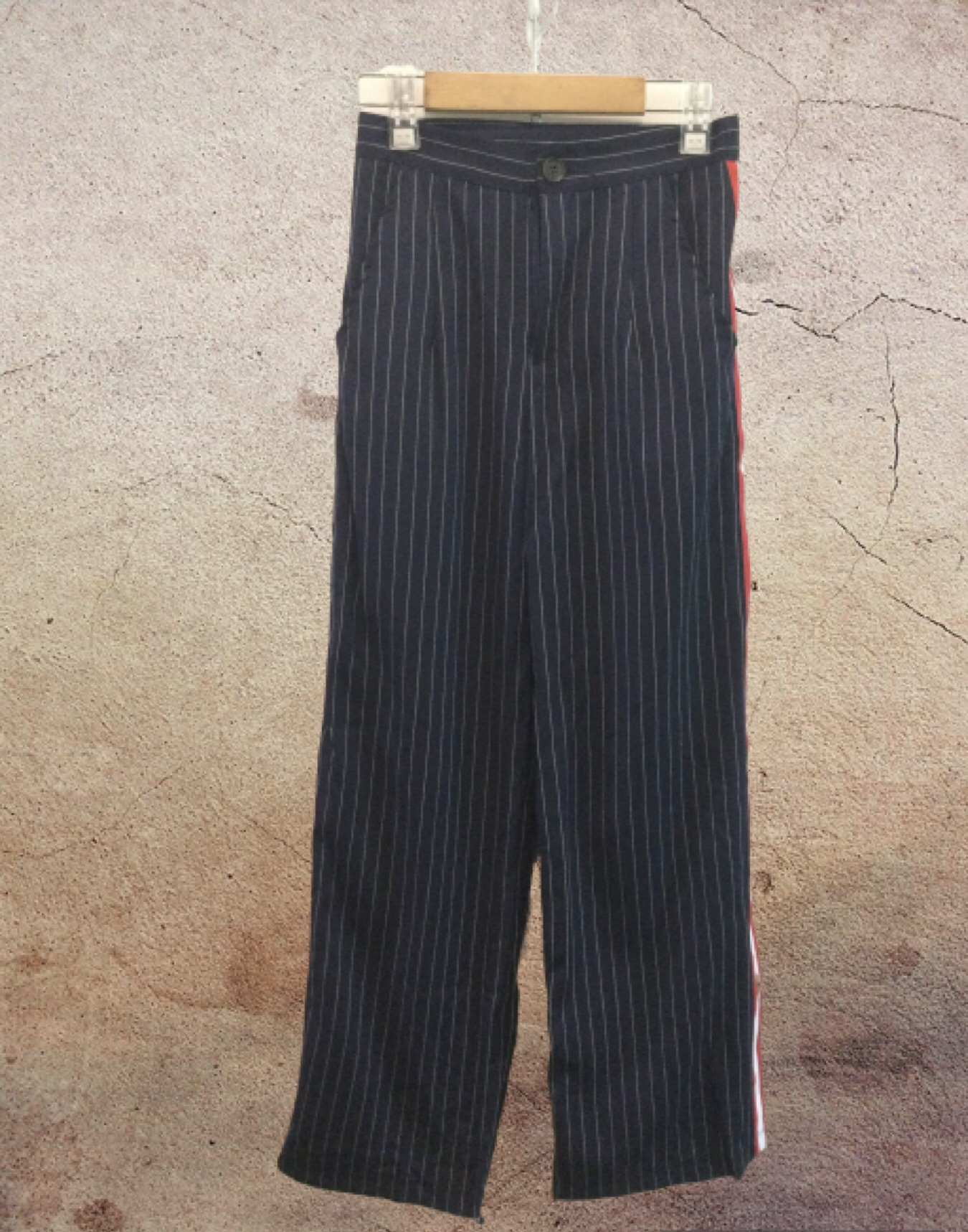 กางเกงลายทาง กางเกงแถบข้าง กางเกงขายาวเอวสูง