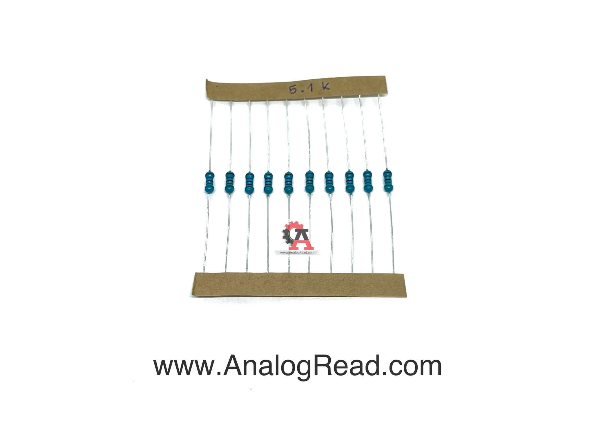 Resistor 5.1K 1/4W ตัวต้านทาน 5.1kโอห์ม 1/4วัตต์
