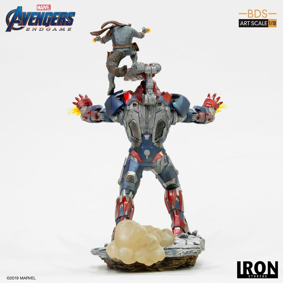 Iron Studios BDS Art Scale 1/10 Avengers: Endgame - Iron Patriot & Rocket
