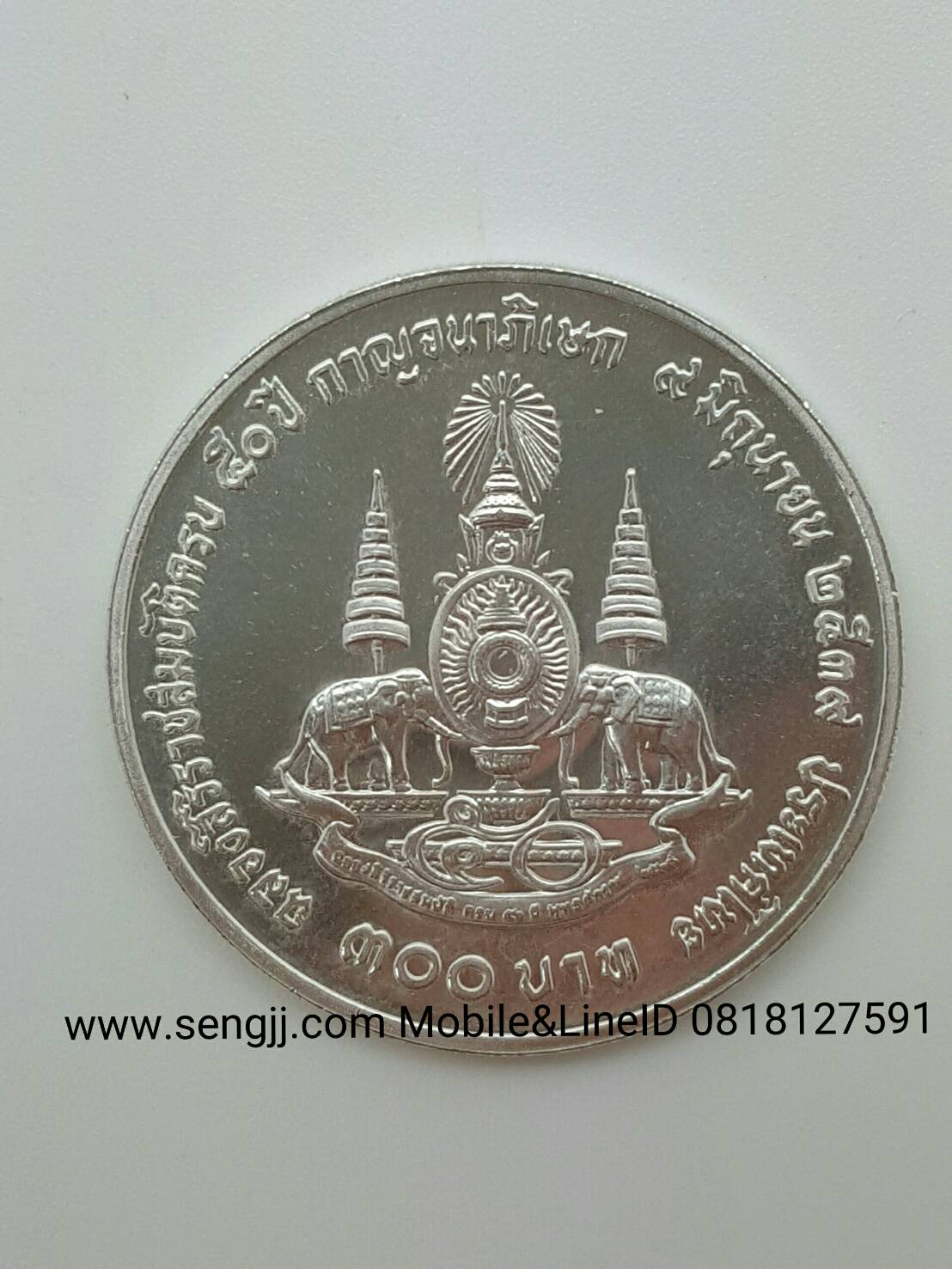 เหรียญกษาปณ์เงิน 50 ปี ครองราชย์ กาญจนาภิเษก พ.ศ.2539 ครบชุด