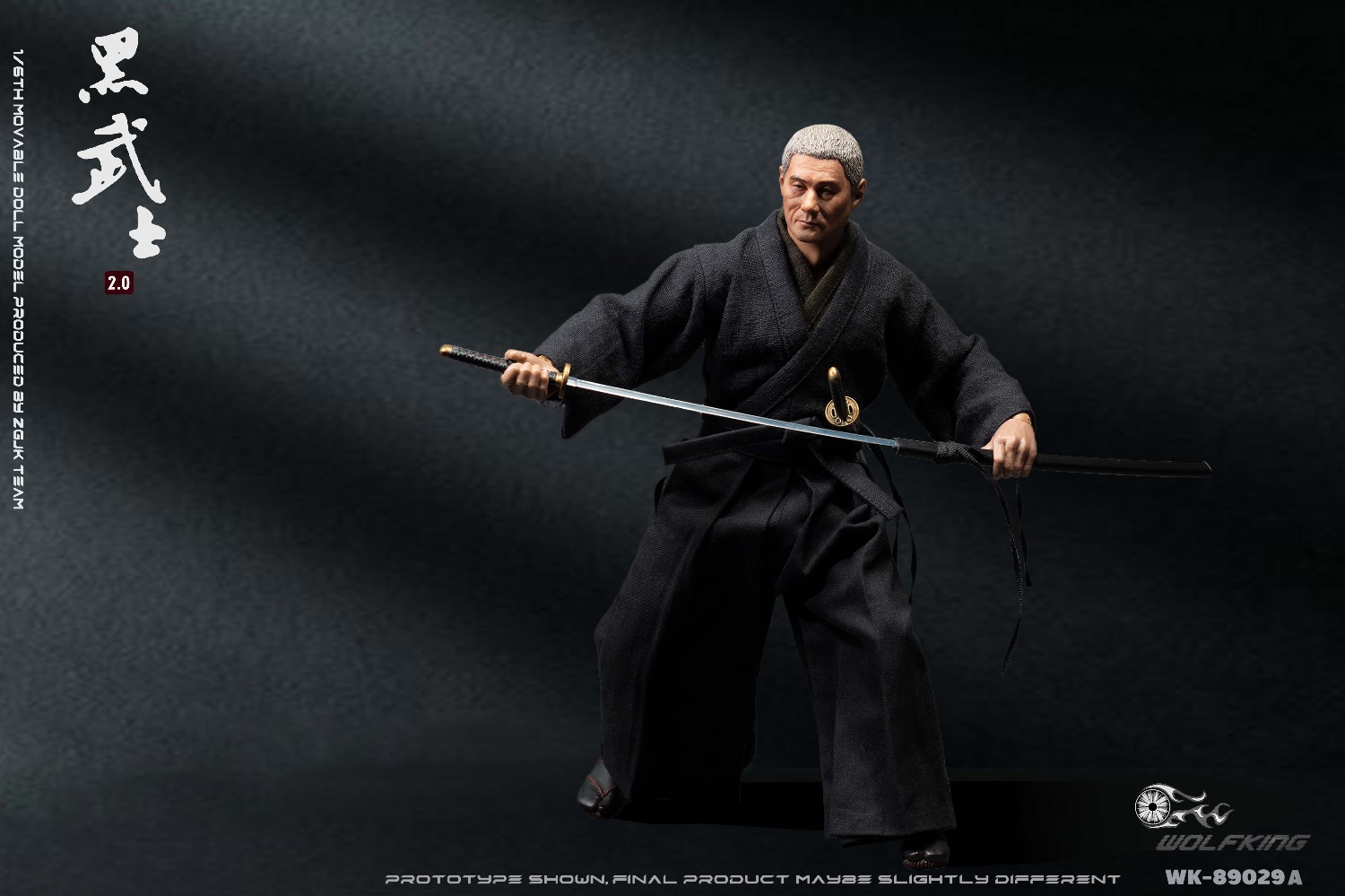 WOLFKING WK-89029A 1/6 SAMURAI (White Hair)