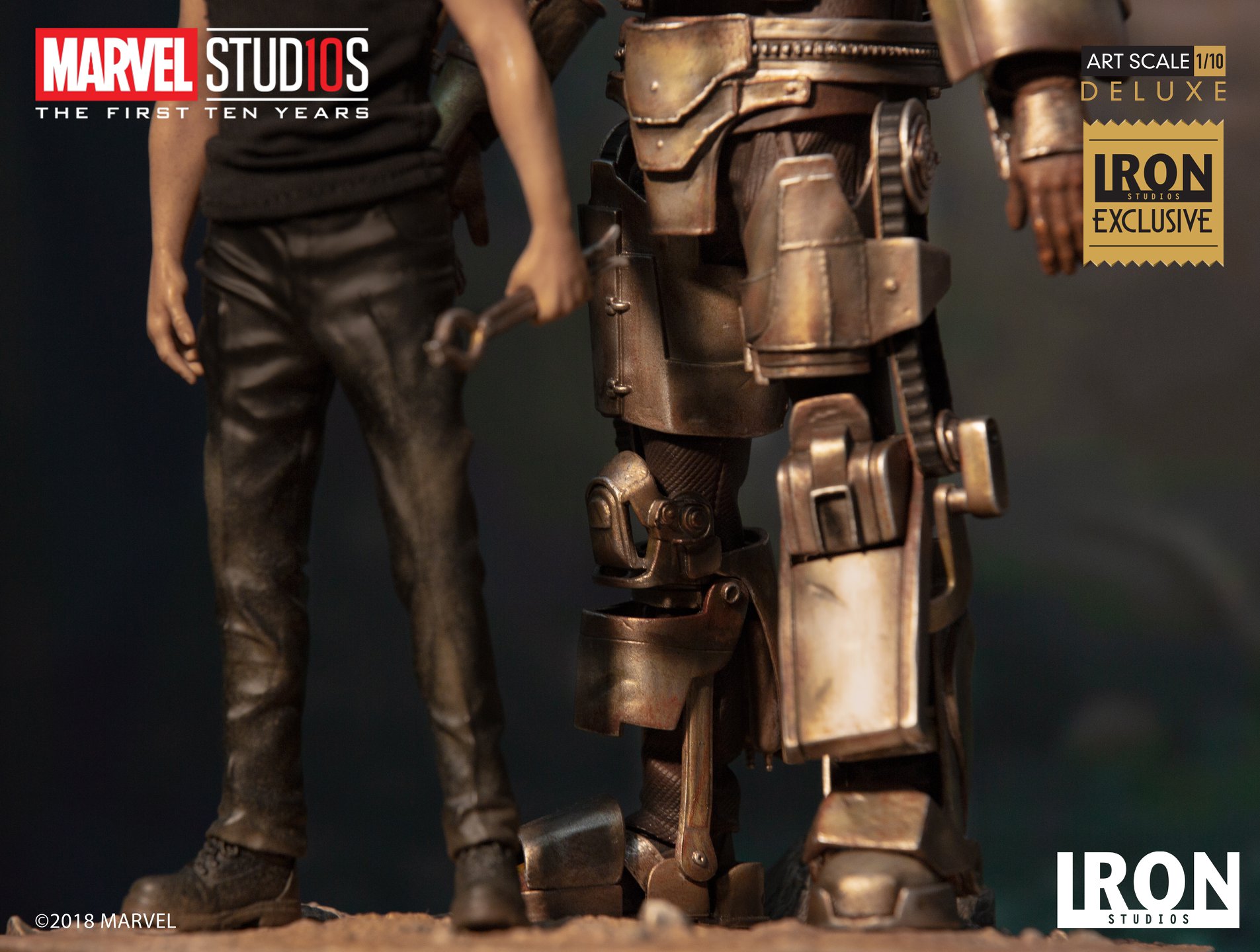 Iron Studios Deluxe Art Scale 1/10 Tony Stark & Mark I (EX)
