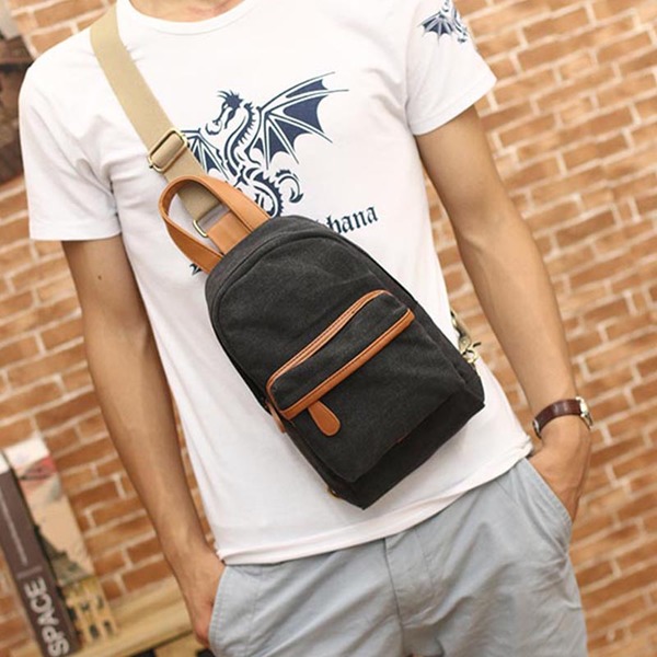 พร้อมส่ง กระเป๋าผู้ชายคาดไหล่แฟชั่นเกาหลี
