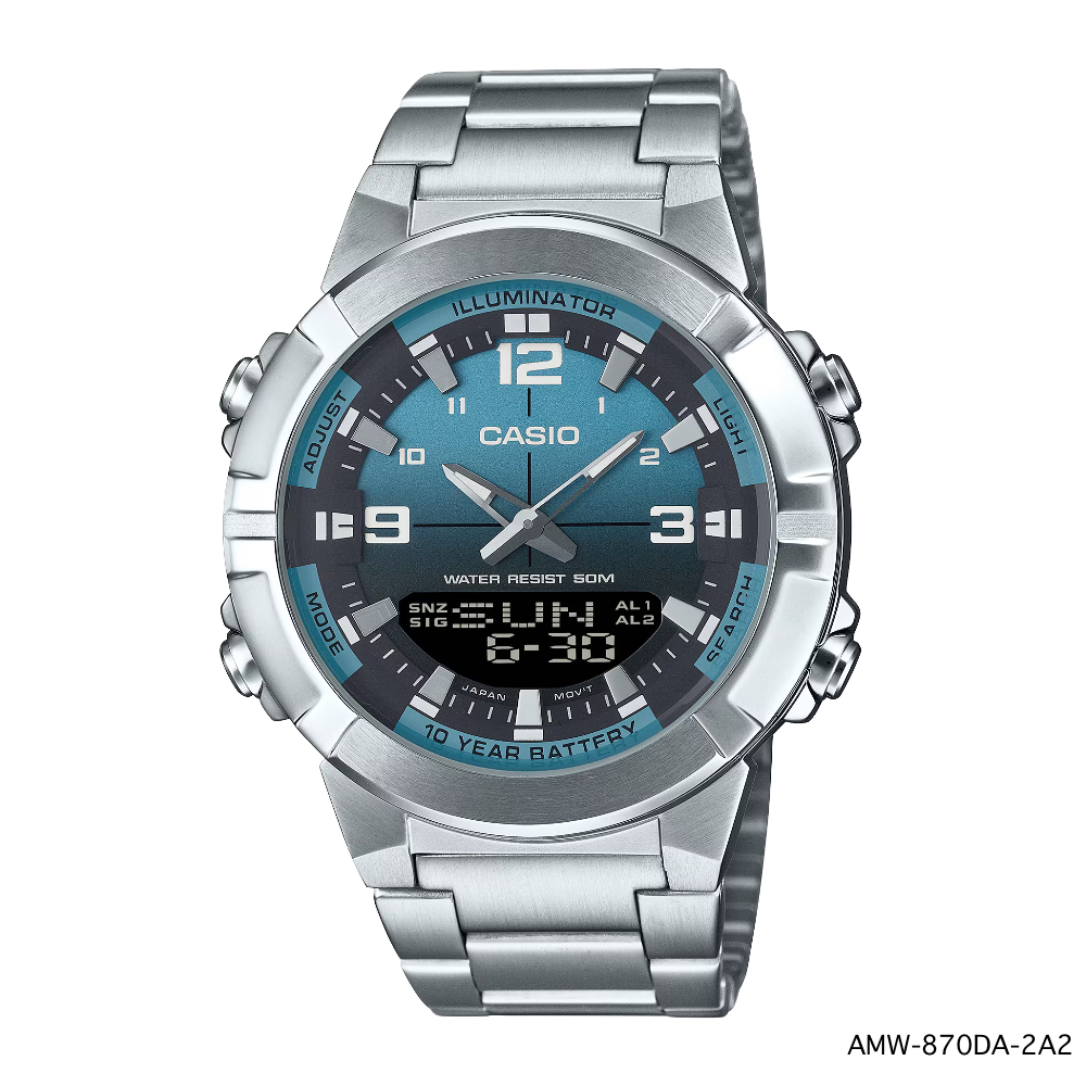 CASIO ANALOG-DIGITAL ของแท้ รุ่น AMW-870A-2A AMW-870DA , AMW-870DA-2A1 , AMW-870DA-2A2 , AMW-870DA-3A