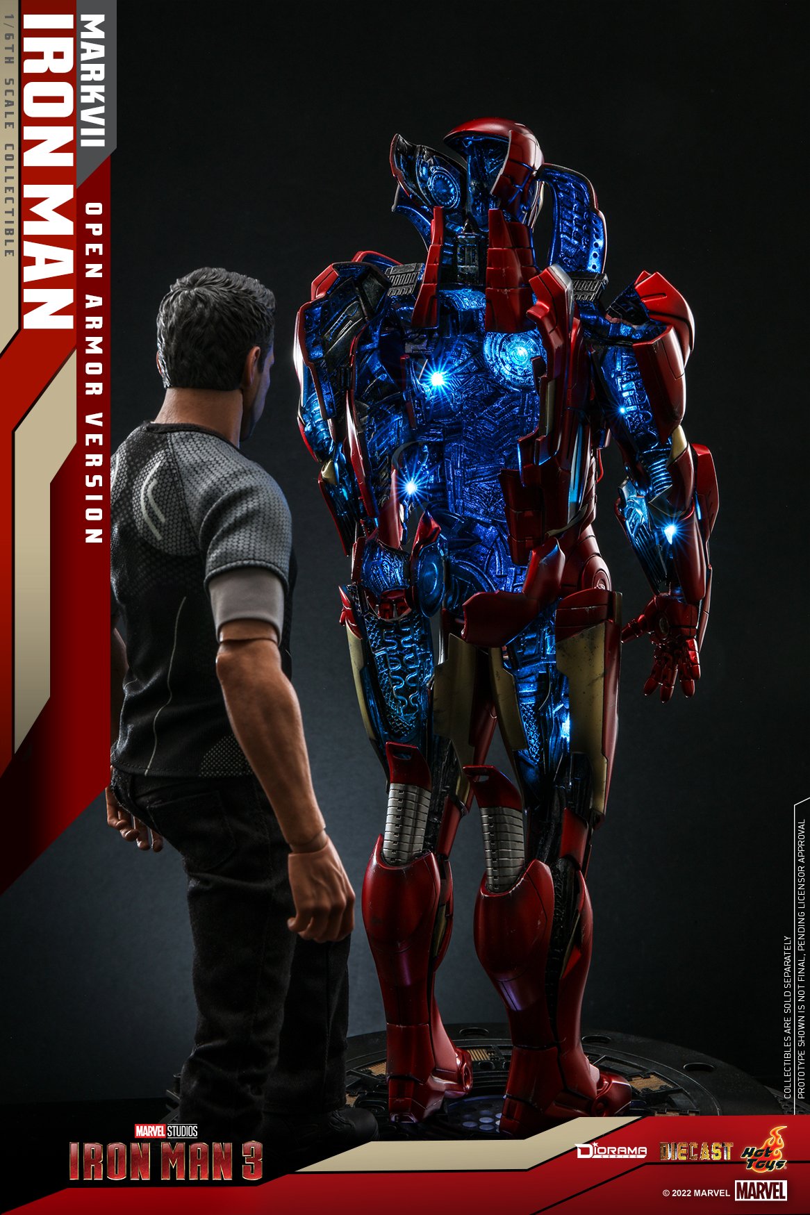 Hot Toys DS004D51 1/6 Iron Man 3 - Iron Man Mark VII (Open Armor Version)