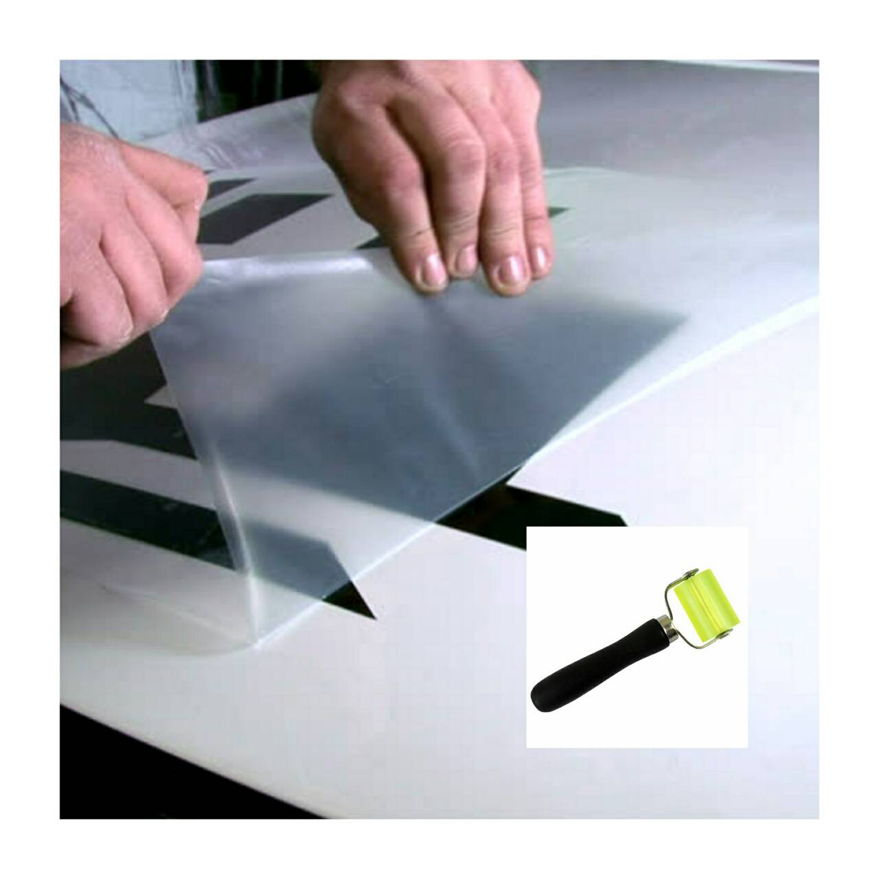 OT50 ลูกกลิ้งซิลิโคน สำหรับติดสติ๊กเกอร์ wallpaper ฟิล์มมืถือ รถยนต์ แผ่นแดมป์รถ