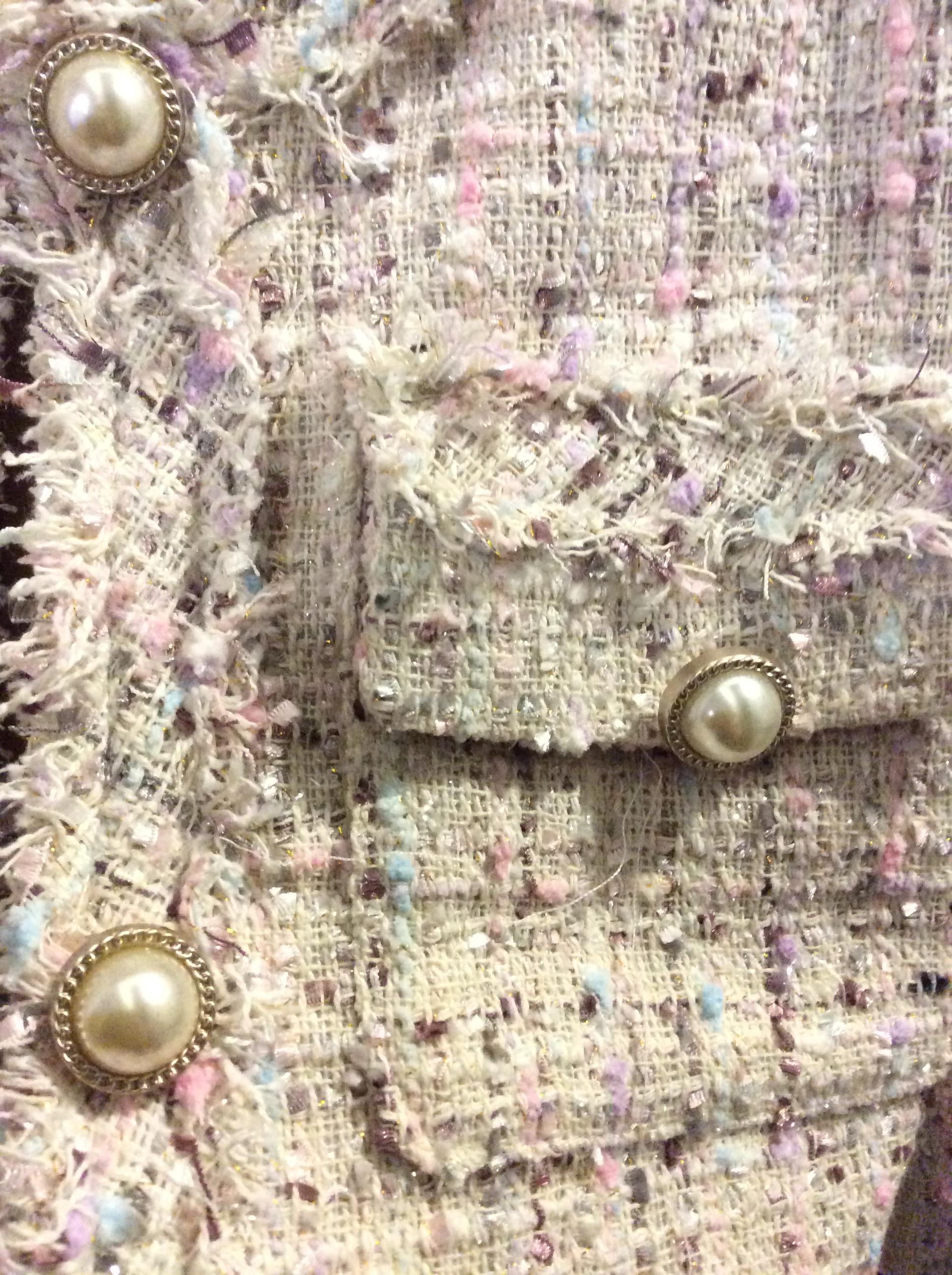 Blazer tweed เสื้อคลุมผ้าทวีตChanel สไตล์เกาหลี