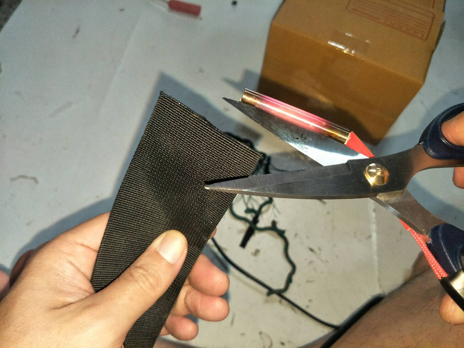 ES13 กรรไกรความร้อน19cm สำหรับตัด ริบบิ้น ผ้าไนล่อน ผ้าใบ เชือกพลาสติก