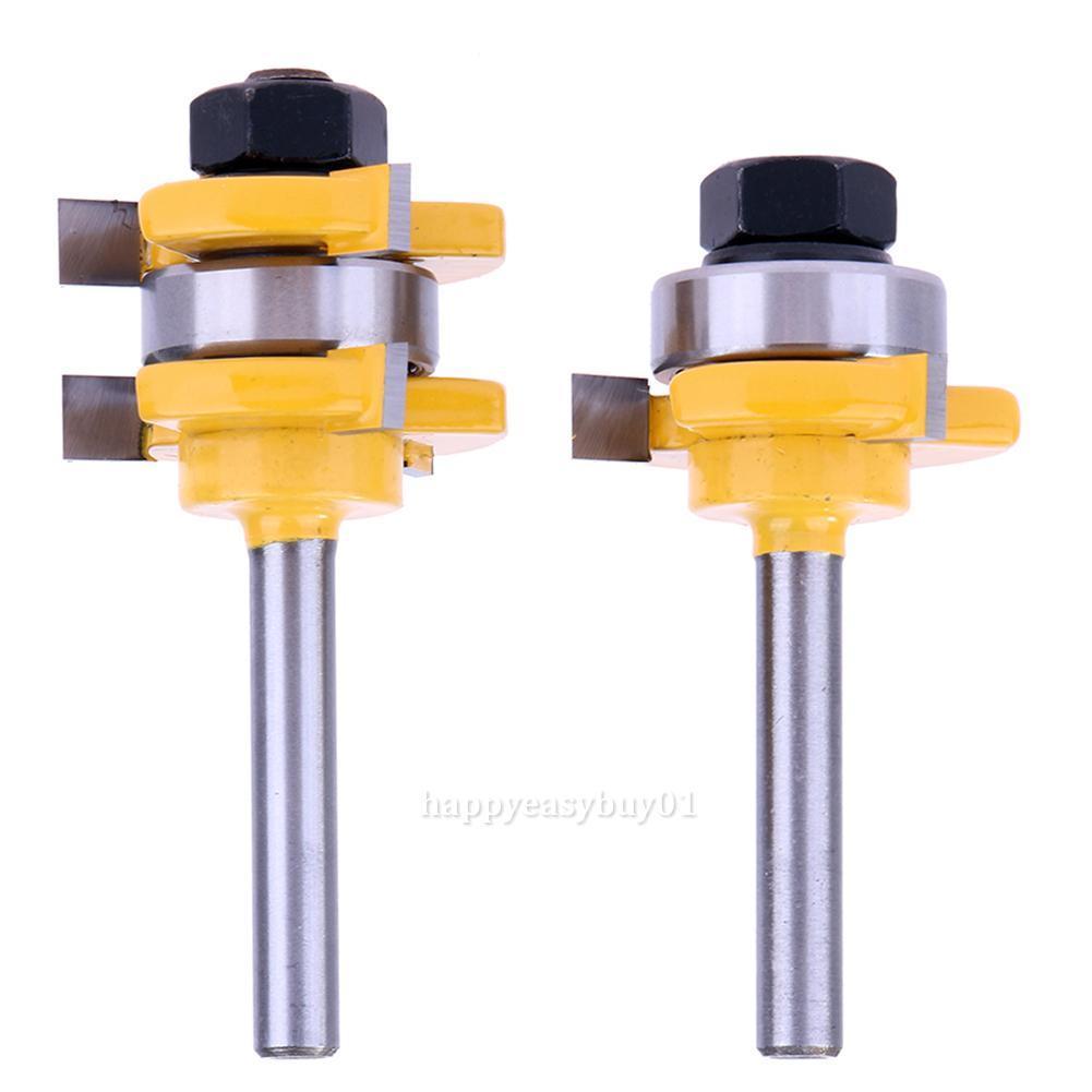 DR06A02 ดอกทริมเมอร์ เซาะร่องประกบไม้ แบบมีลูกปืน ร่อง1/4 แกน 1/4